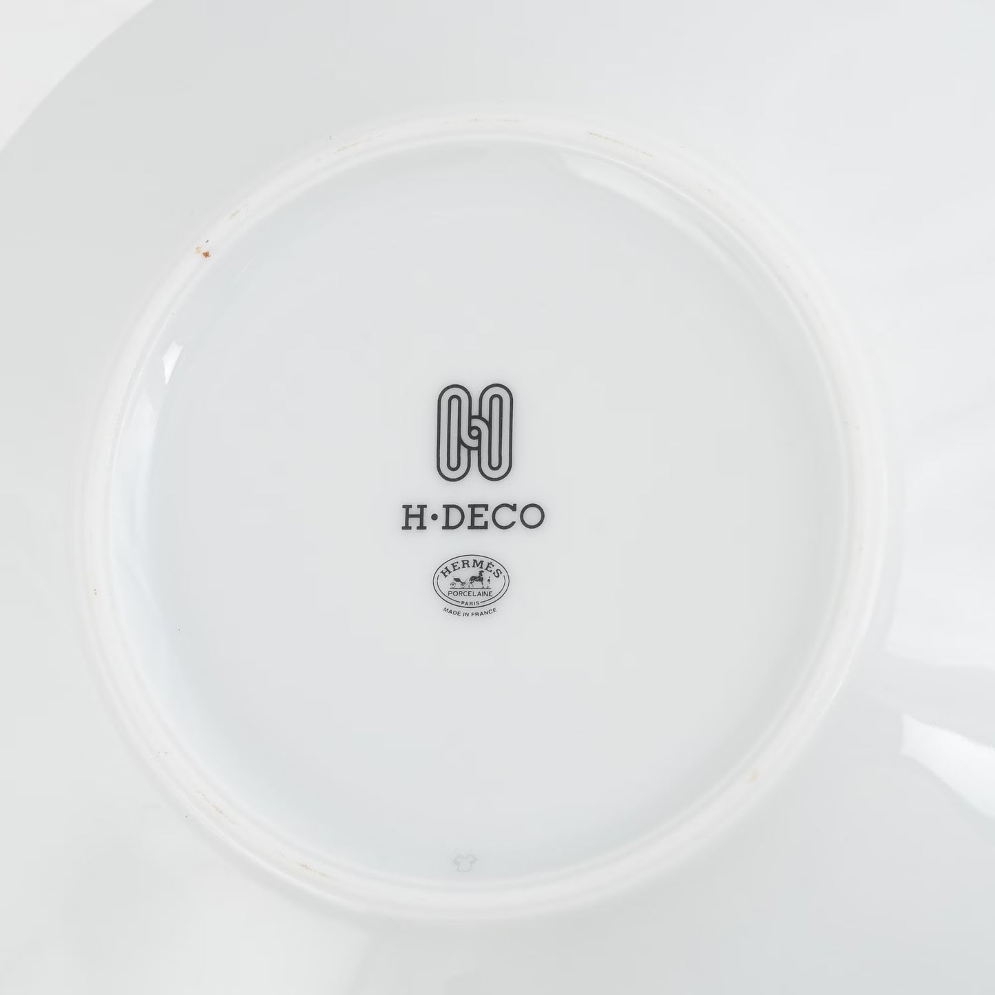 Hermes H Deco Coffee Cup & Saucer White & Black