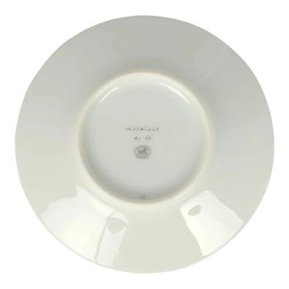 Hermes "Mosaique Au 24" White & Grey Porcelain Tea Cup and Saucer Set