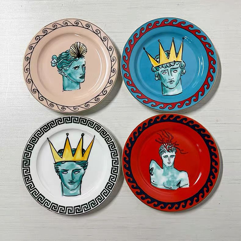 Ginori 1735 Il Viaggio di Nettuno Set of 4 Coasters by Luke Edward Hall